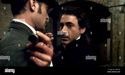 Jude Law Robert Downey Jr Sherlock Holmes Stock Photo Alamy