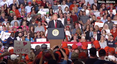 Live President Trump Holds A Rally In Arizona