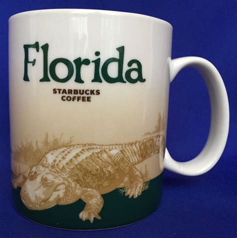 FLORIDA Starbucks Mug 2010 Collector Series Global Icon Alligator