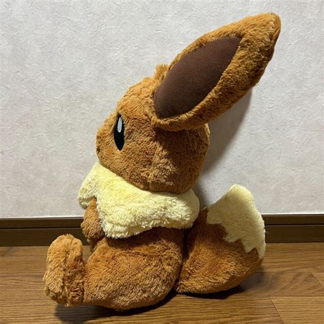 Pokemon Center Original Eevee Fuwafuwa Big Fluffy Plush Doll Cm Japan