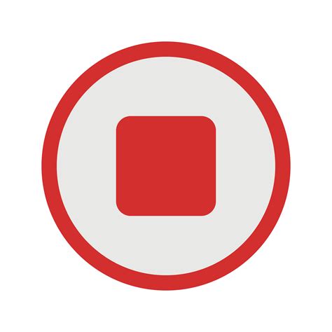 stop vector icon  vector art  vecteezy