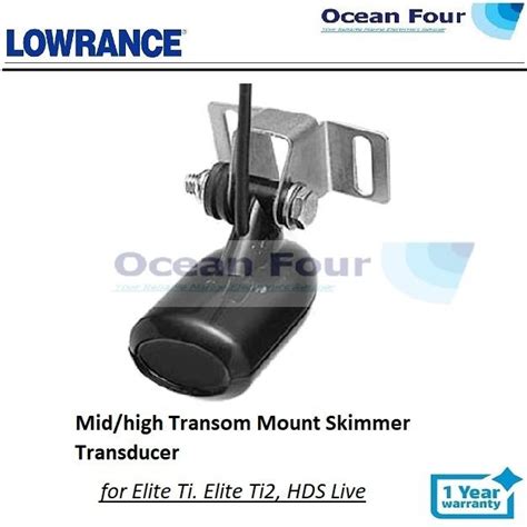 Lowrance Midhigh Transom Mount Skimmer Transducer Lazada