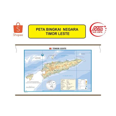 Jual Peta Bingkai Negara Timor Leste Ukuran Kecil Shopee Indonesia