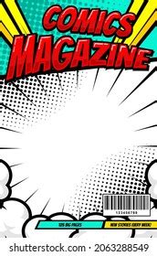 Comic Book Cover Template Art Conceptual Stock Vector Royalty Free