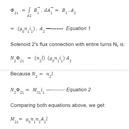 Notes On Mutual Inductance Of Two Coaxial Solenoids