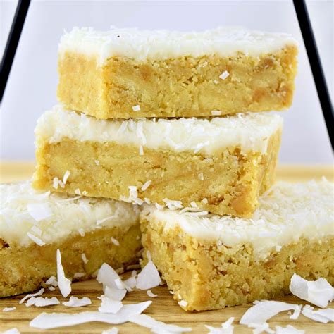 Lemon Coconut Slice 10 Pk Marks Quality Cakes
