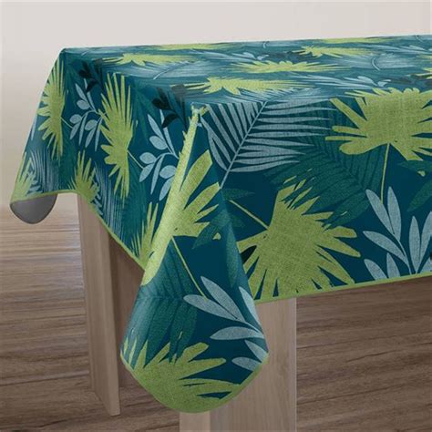 Nappe De Table Feuilles De Palmier Vert Bali Franse Tafelkleden