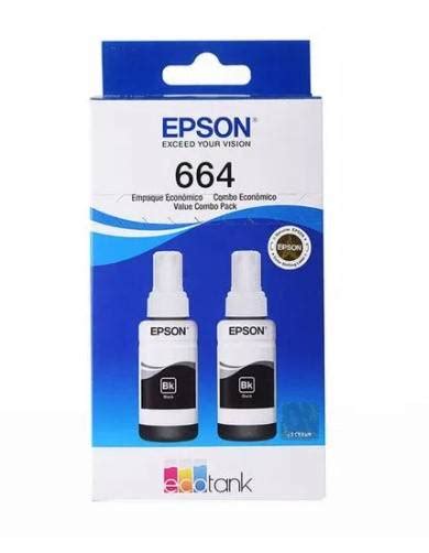 Pack De 2 Botellas De Tinta Original Epson 664 T664120 2P 70ml