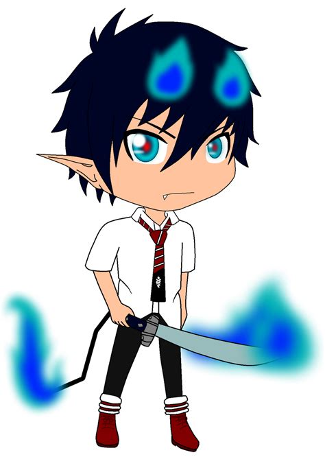 Okumura Rin Chibi by Abyss-the-hedgehog on DeviantArt