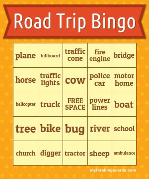 Road Trip Bingo