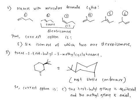 Solved 2 How Many Alkenes Have The Molecular Formula C5h10 A