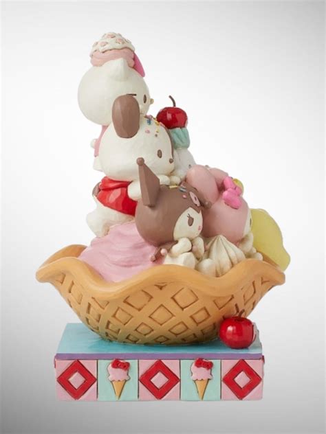 Jim Shore Sanrio Collection Hello Kitty And Friends Ice Cream Figuri