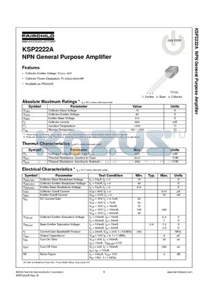 2222A Transistor Datasheet