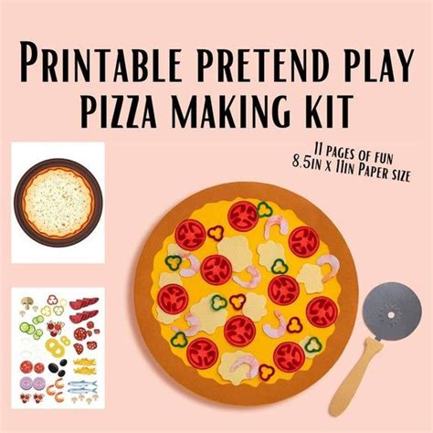 Printable Pizza Making Kit Pdf Instant Download Busy Etsy