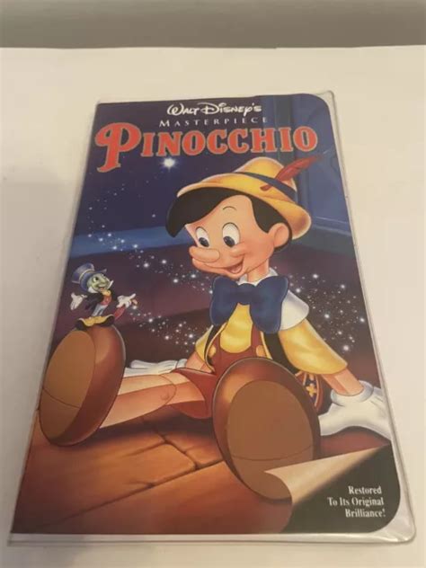 Walt Disneys Pinocchio Vhs Video Tape Masterpiece Collection Clamshell