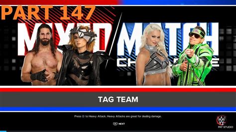 Mixed Tag Team Seth Rollins Becky Lynch Vs The Miz Maryse Wwe K