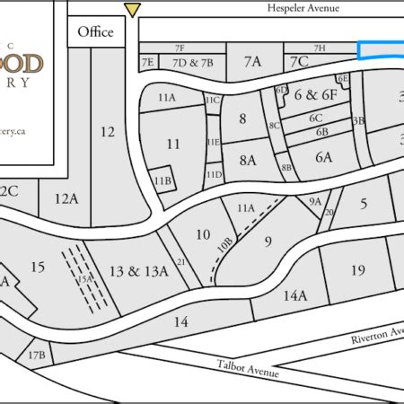 Map of Cemetery – Elmwood Cemetery