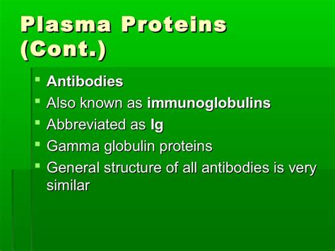 Plasma proteins