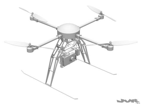Quadcopter Generic With Camera 3d Model Max Obj 3ds Fbx