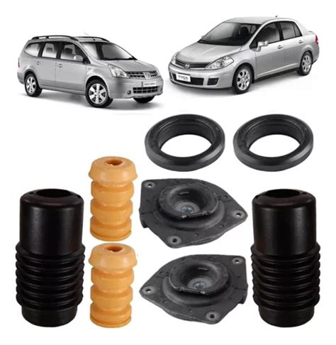 Kit Batente Coxim Amortecedor Dianteiro Nissan Tiida Livina Frete grátis