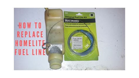 How To Replace Homelite Fuel Line Youtube