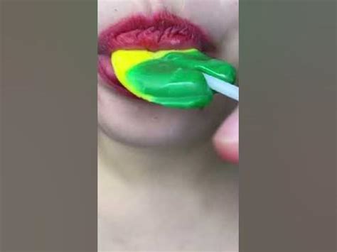 asmr SWEET CUTE BANANA LOLLIPOP eating sounds #shorts - YouTube