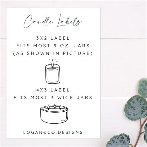 Custom Candle Labels Personalized Candle Label Create Your Own Label Custom Label