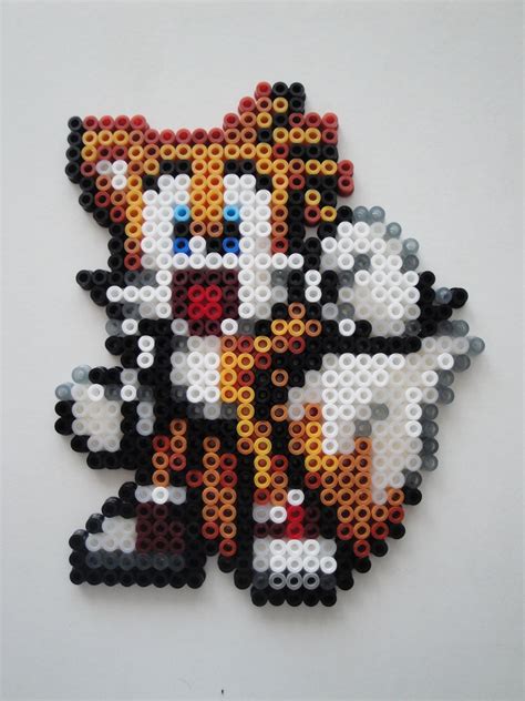 Tails Sonic The Hedgehog Mini Bead Sprite Perler Artkal Pixel Art Icon