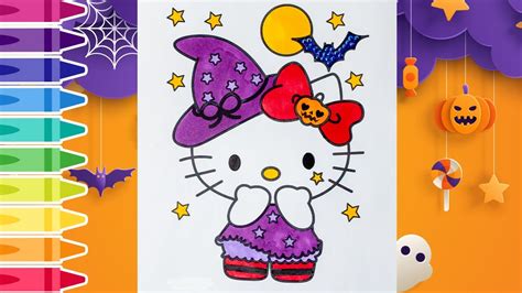 Coloring Halloween Hello Kitty Spooky Hello Kitty Coloring Pages