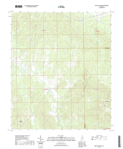 Mytopo Pine Apple North Alabama Usgs Quad Topo Map