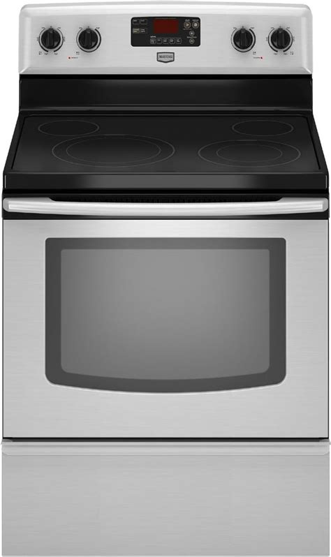 Maytag Mer7765ws 30 Freestanding Electric Range Stainless Steel Appliances