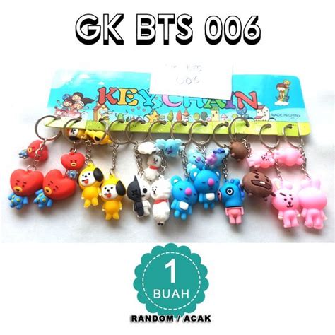 Jual Gantungan Kunci Unik BTS BT21 Lucu Random Satuan GK BTS 006