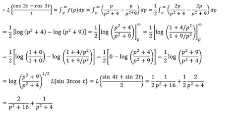 Laplace Transform Ii Exercise Solved Problems Answer Key For Math