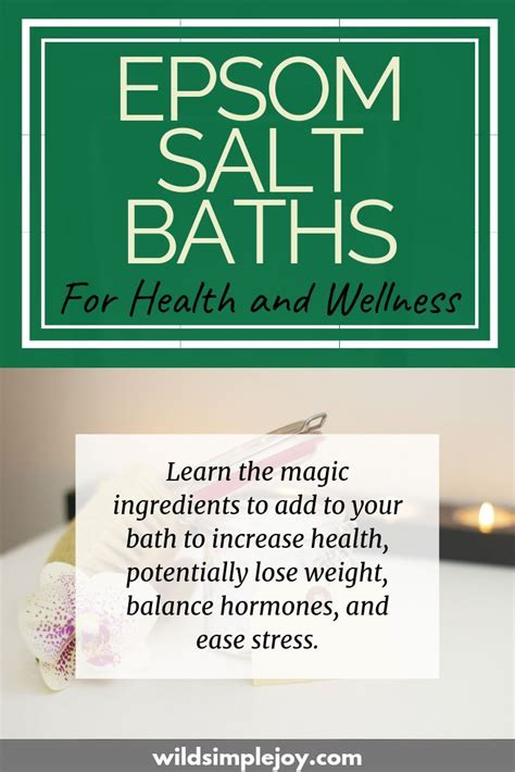 Epsom Salt Baths For Health And Wellness Wild Simple Joy Health And