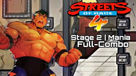 Streets Of Rage Stage Mania Max Thunder Full Combo V