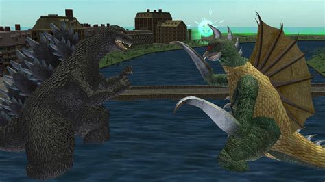 Godzilla Destroy All Monsters Melee Godzilla 90 S VS Gigan Hard GCN