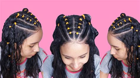 Penteado Liguinhas Para Cabelo Cacheado Lisos E Ondulados Youtube