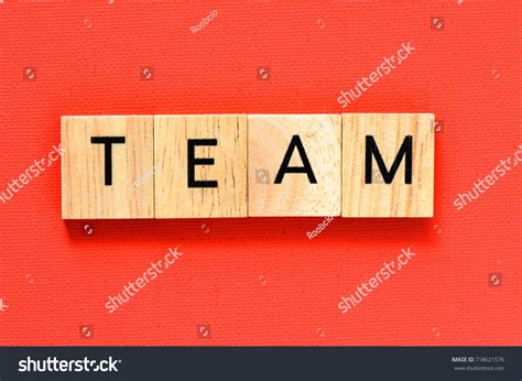 Team Word Made Wooden Blocks Concept Stock Photo 718621576 Shutterstock