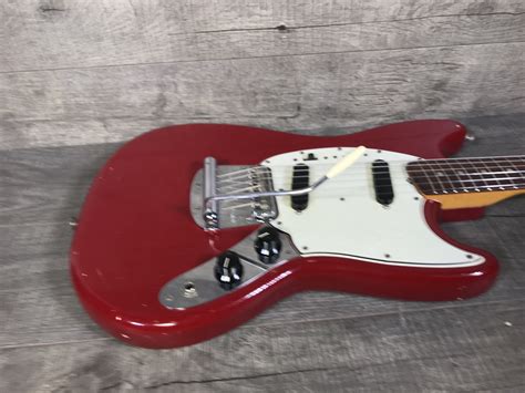 1966 Fender Mustang Dakota Red Guitars Electric Solid Body Ss Vintage