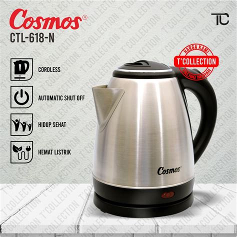 Jual Kettle Teko Listrik Cosmos Ctl N Liter Stainless