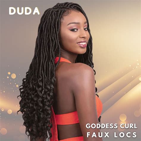 Cabelo Duda Faux Locs Goddess Curl Ser Mulher Cm Gramas Loja De