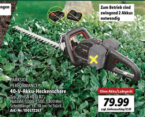 Parkside Performance 40 V Akku Heckenschere Angebot Bei Lidl