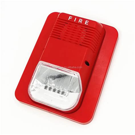 Dc12v24v Fire Alarm Strobe Siren With Xenon Flash Light 4 Wire