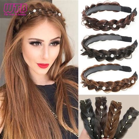 Headband Braid Bangs Hair Extension Hairpieces Braided Bangs