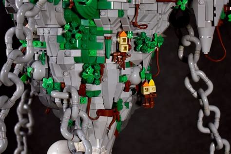 Ancient Tree Sculpture Made of Legos