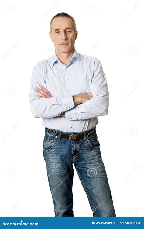 Handsome Man With Folded Arms Stock Photo Image 49394989