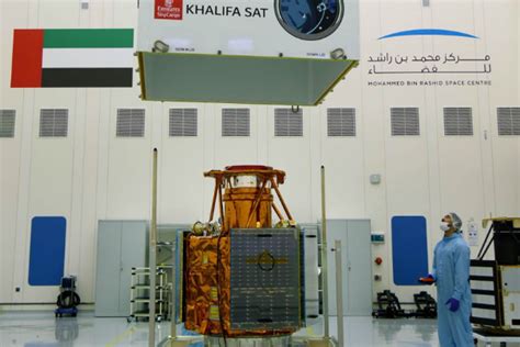 Video First Uae Made Satellite Flown To South Korea For Launch