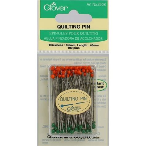 Set De Alfileres De Cabeza Redonda Para Quilting Clover