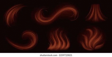 Realistic Set Hot Air Flow Effect Stock Vector Royalty Free 2259723021 Shutterstock