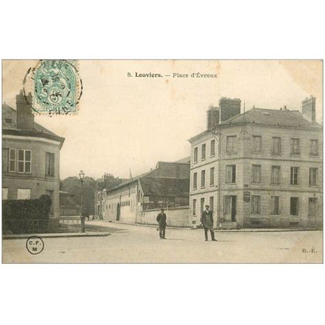 Carte Postale Ancienne 27 LOUVIERS Bureau Placement Place D Evreux